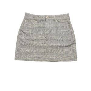American Eagle Size 2 High Rise Super Stretch Black and White Mini Skirt